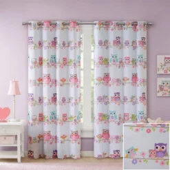 Striking Sara Owl Blackout Window Panel -Children Household Series GUEST df0dffec 8aa4 4d6b 8e4a 611ae7a3c53f