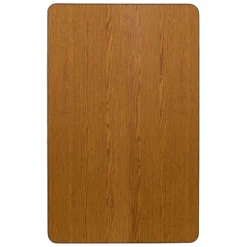 Flash Furniture 30''W X 48''L Rectangular Thermal Laminate Activity Table - Height Adjustable Short Legs