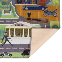 KC CUBS | Batman Gotham City Boy & Girl Kids City Road Car Vehicle Traffic Educational Learning & Game Nursery Classroom Rug Carpet -Children Household Series GUEST e01d1349 29c7 45ba b9d6 5b88d7863c5b