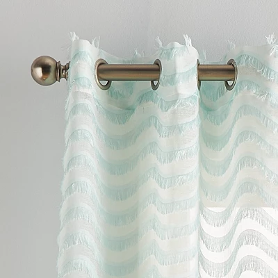 2pk 63" Lottie Sheer Grommet Curtain Panels - Dream Factory 3 2pk 63" Lottie Sheer Grommet Curtain Panels - Dream Factory - Image 3