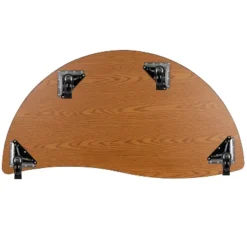 Emma And Oliver Mobile 60" Half Circle Wave Collaborative Grey Adjustable Height Activity Table -Children Household Series GUEST e12fc947 4df9 443e b36d 4ada3ac426ec