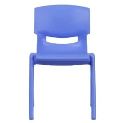 Flash Furniture 4 Pack Blue Plastic Stackable School Chair With 13.25'' Seat Height -Children Household Series GUEST e13c4693 e22e 4a4e 8326 b5e9f661256c