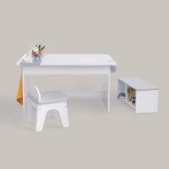 Fantasy Fields - Little Artist Monet Play Art Table Kids Furniture - White/Gray -Children Household Series GUEST e146830a 05b9 4d40 b1cf 1147992d1d9e