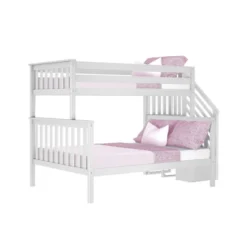 Max & Lily Twin Over Full Staircase Bunk Bed -Children Household Series GUEST e1655a55 cebf 42e3 8597 fa8e8c2dc154