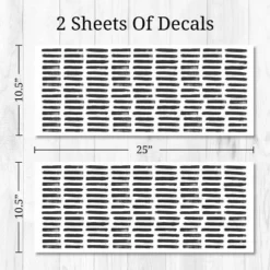 Lines Wall Decor Black - Decalcomania