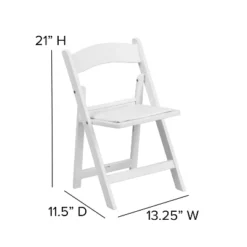 Flash Furniture 10 Pack Kids White Resin Folding Event Party Chair With Vinyl Padded Seat -Children Household Series GUEST e3dd344f f13d 4d40 a515 6f912b8a5a07