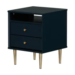 Dylane 2-Drawer Nightstand Navy - South Shore -Children Household Series GUEST e5f7f51a 715f 44df b62e c240e99d2b1a