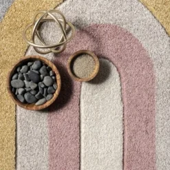 NuLOOM Jerri Double Half Rainbow Kids Area Rug -Children Household Series GUEST e639420f 3a54 47ab 92a8 faaec6df8c0c