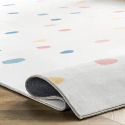 NuLOOM Calla Kids Polka Dot Nursery Or Playroom Area Rug -Children Household Series GUEST e82948d5 0357 4ee8 8d85 8074e80173b2