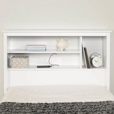 Twin Vito Bookcase Headboard Pure White - South Shore 4 Twin Vito Bookcase Headboard Pure White - South Shore - Image 4