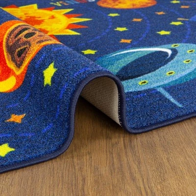 KC CUBS Boy & Girl Kids Outer Space Solar System Planets Educational Learning & Game Play Area Nursery Bedroom Classroom Rug Carpet 7 KC CUBS Boy & Girl Kids Outer Space Solar System Planets Educational Learning & Game Play Area Nursery Bedroom Classroom Rug Carpet - Image 7