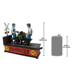 Design Toscano Railroad Handcar Collectors' Die Cast Iron Mechanical Coin Bank -Children Household Series GUEST e96e9e39 82cf 4c76 809a 6b4a9ee6cf39