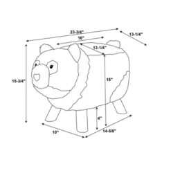 Ming Ming Panda Bear Stool White/Black - Powell -Children Household Series GUEST e9c465d2 b113 40be a92a 2421d23c7237