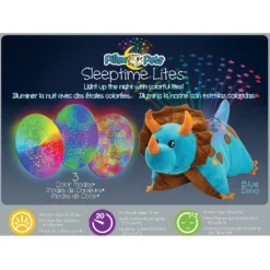 Sleeptime Lite Dinosaur Plush LED Nightlight Blue - Pillow Pets -Children Household Series GUEST ec1e0b2a d02a 4cc0 b201 94497dad8190