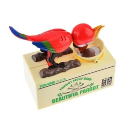 Insten Parrot Piggy Bank Robotic Coin Munching Toy Money Box, Red, 6.6x6.5 Inches 10 Insten Parrot Piggy Bank Robotic Coin Munching Toy Money Box, Red, 6.6x6.5 Inches -Children Household Series GUEST ec30c160 b7c2 4e4d 8e3a ce407fbb3c9c