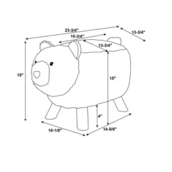 Theodore Teddy Bear Stool Light Brown - Powell -Children Household Series GUEST ed0f5607 70ae 4801 9a52 7bc7b68727b9