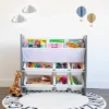 Read N Play 6 Bin Organizer & 2 Tier Bookrack White - Humble Crew