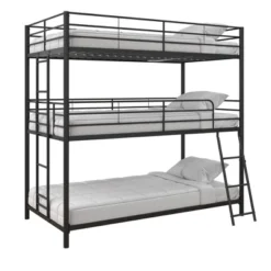 Triple Twin Zeke Metal Bunk Bed - Room & Joy -Children Household Series GUEST f11d8962 2f0f 4a55 a29c 1c70771c9021