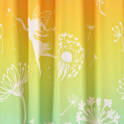 52"x84" Kids' Make A Wish Dandelion Fairy Ombre Window Curtain Panels Pastel Rainbow Set - Lush Décor 2 52"x84" Kids' Make A Wish Dandelion Fairy Ombre Window Curtain Panels Pastel Rainbow Set - Lush Décor - Image 2