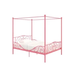 Full Clara Metal Bed Pink - Room & Joy