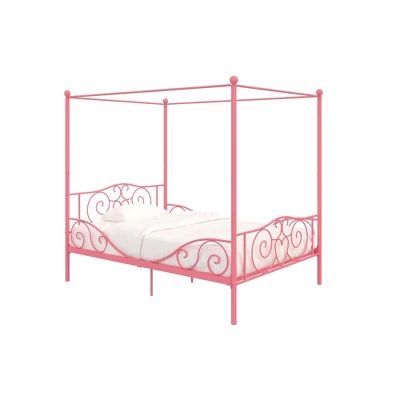 Full Clara Metal Bed Pink - Room & Joy 1 Full Clara Metal Bed Pink - Room & Joy
