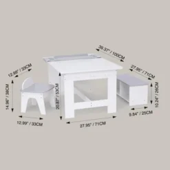 Fantasy Fields - Little Artist Monet Play Art Table Kids Furniture - White/Gray -Children Household Series GUEST f243e9b6 c00c 470b 815a fbb1a04c020c