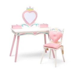 Princess Vanity Table And Chair Set - WildKin -Children Household Series GUEST f267f55f 6f5e 4a4f abdb 93b8d43fadc4