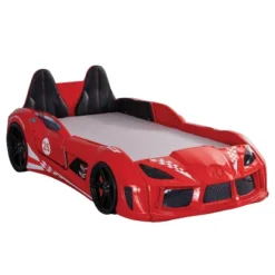 Twin Tarryton Car Bed With LED Lights And Sound - MiBasics -Children Household Series GUEST f269cedc 1343 48da 8d88 86575578f76b
