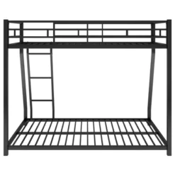 Twin Over Full Metal Floor Bunk Bed With Ladder-ModernLuxe -Children Household Series GUEST f29a9973 35a8 45c7 9f1c 05fbcce6a79d