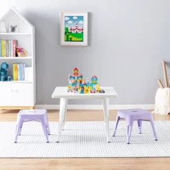 Harper & Hudson Set Of 2 Kids' Metal Stools - ACEssentials -Children Household Series GUEST f419cf9f a9e1 44b5 8172 27b8b5d01673