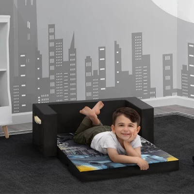 Delta Children Kids' Batman Cozee 2-in-1 Convertible Flip-Out Sofa 2 Delta Children Kids' Batman Cozee 2-in-1 Convertible Flip-Out Sofa - Image 2