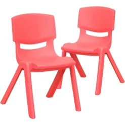 Flash Furniture 2 Pack Plastic Stackable School Chair With 12" Seat Height -Children Household Series GUEST f5000bf2 2750 463c 92cc 1df9d2c02d5b