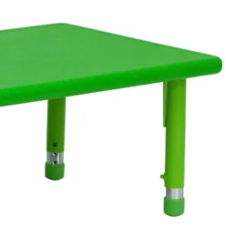 Emma And Oliver 24"W X 48"L Rectangular Plastic Height Adjustable Activity Table -Children Household Series GUEST f6d78029 164e 4a5e 9889 3d548791c4bc