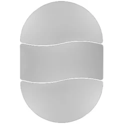 Emma And Oliver 3 Piece 86" Oval Wave Collaborative Grey Kids Adjustable Activity Table Set -Children Household Series GUEST f6f002bf 6f6d 490a b5fb fa8d95df5eae