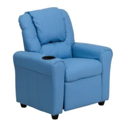 Flash Furniture Contemporary Kids Recliner With Cup Holder And Headrest -Children Household Series GUEST f80baf7e ee20 4908 88e2 5234c502fab4