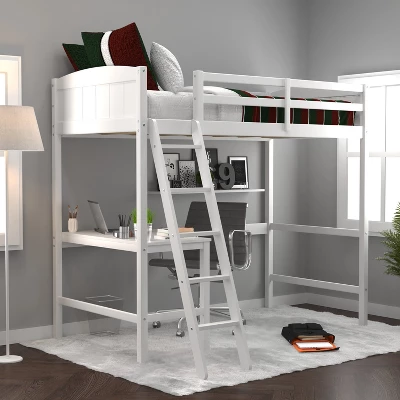 Twin Alexis Wood Arch Loft Bed With Desk - Hillsdale Furniture 16 Twin Alexis Wood Arch Loft Bed With Desk - Hillsdale Furniture - Image 16