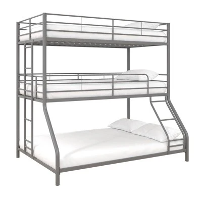 Twin/Twin/Full Zeke Triple Metal Bunk Bed - Room & Joy 11 Twin/Twin/Full Zeke Triple Metal Bunk Bed - Room & Joy - Image 11