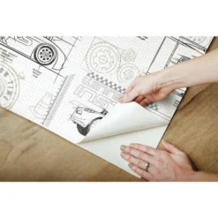 Disney Pixar Cars Schematic Peel And Stick Wallpaper - RoomMates -Children Household Series GUEST fa68d6c9 7aef 40cb ab08 1ecbbc550da4