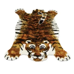 Walk On Me Faux Fur Super Soft Kids Tiger Rug Tufted With Non-slip Backing Area Rug -Children Household Series GUEST fac2d184 7da4 4c2b 8005 034d0473a8ed