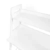 Kids' Desk With Ladder Shelf Storage And 2 Bonus Magnetic Art Display Bars White - RiverRidge Home