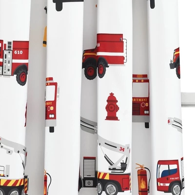 52"x84" Make A Wish Fire Truck Window Curtain Panels Set - Lush Décor 2 52"x84" Make A Wish Fire Truck Window Curtain Panels Set - Lush Décor - Image 2