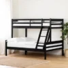 Induzy Solid Wood Bunk Beds Matte Black - South Shore