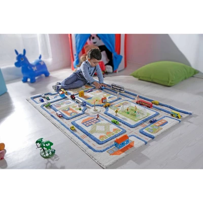 39"x59" Traffic Blue 3D Play Rug - IVI 11 39"x59" Traffic Blue 3D Play Rug - IVI - Image 11