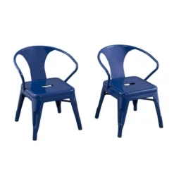 Set Of 2 Harper & Hudson Kids' Metal Activity Chairs - ACEssentials -Children Household Series GUEST ff4844fb e03d 4aa1 94f6 485067da8522